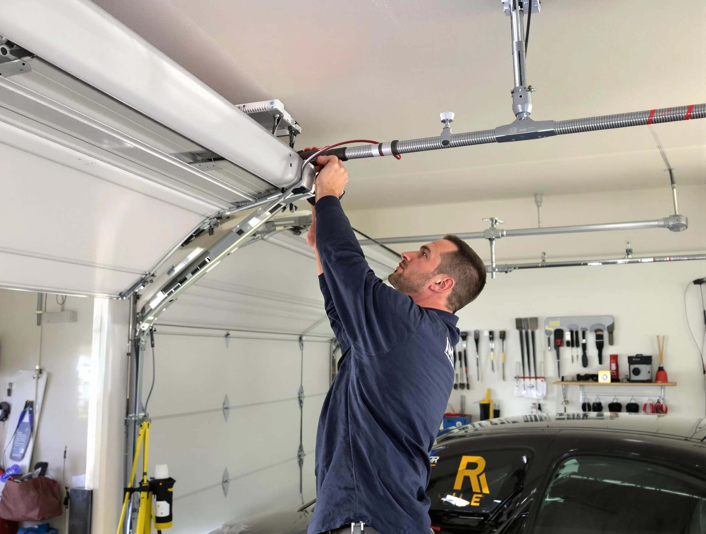 East Point Garage Door Repair technician performing garage door cable repair in East Point