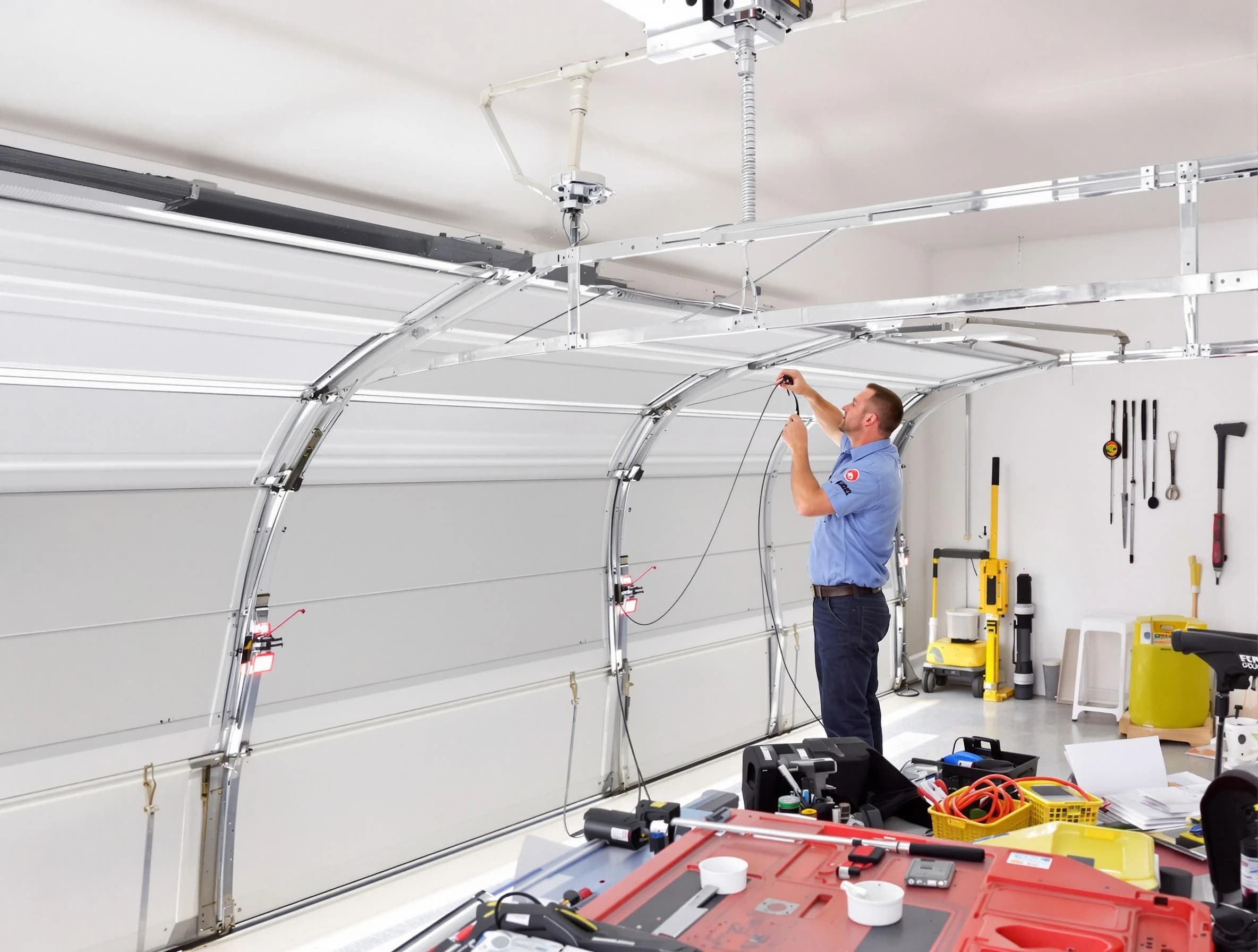 Garage door cable repair service by East Point Garage Door Repair in East Point