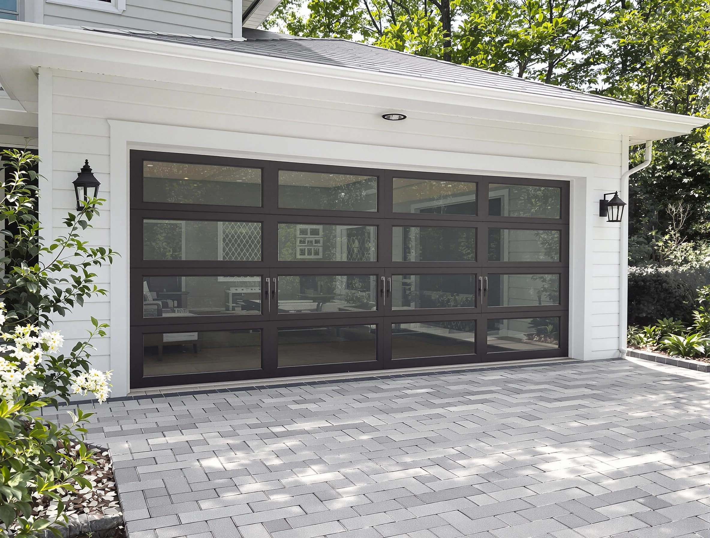 East Point Garage Door Repair design specialist presenting custom garage door options to East Point homeowner