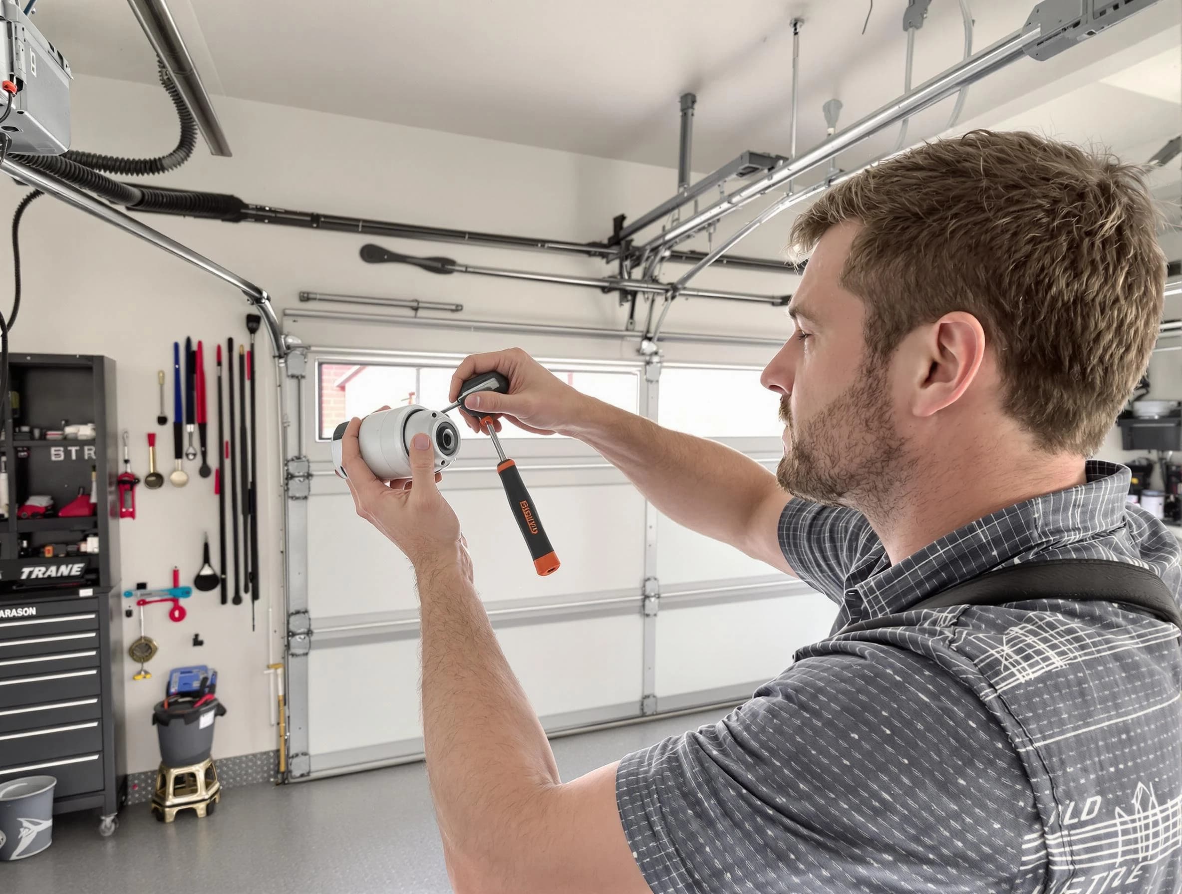 Garage door opener repair service by East Point Garage Door Repair in East Point