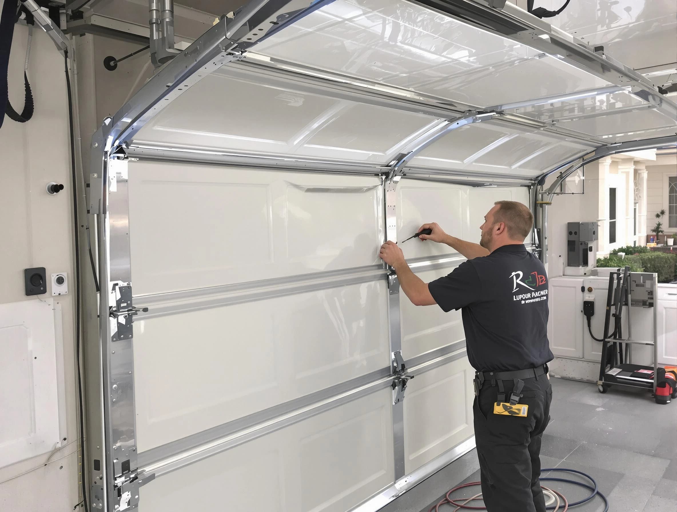 East Point Garage Door Repair professional performing panel repair in East Point
