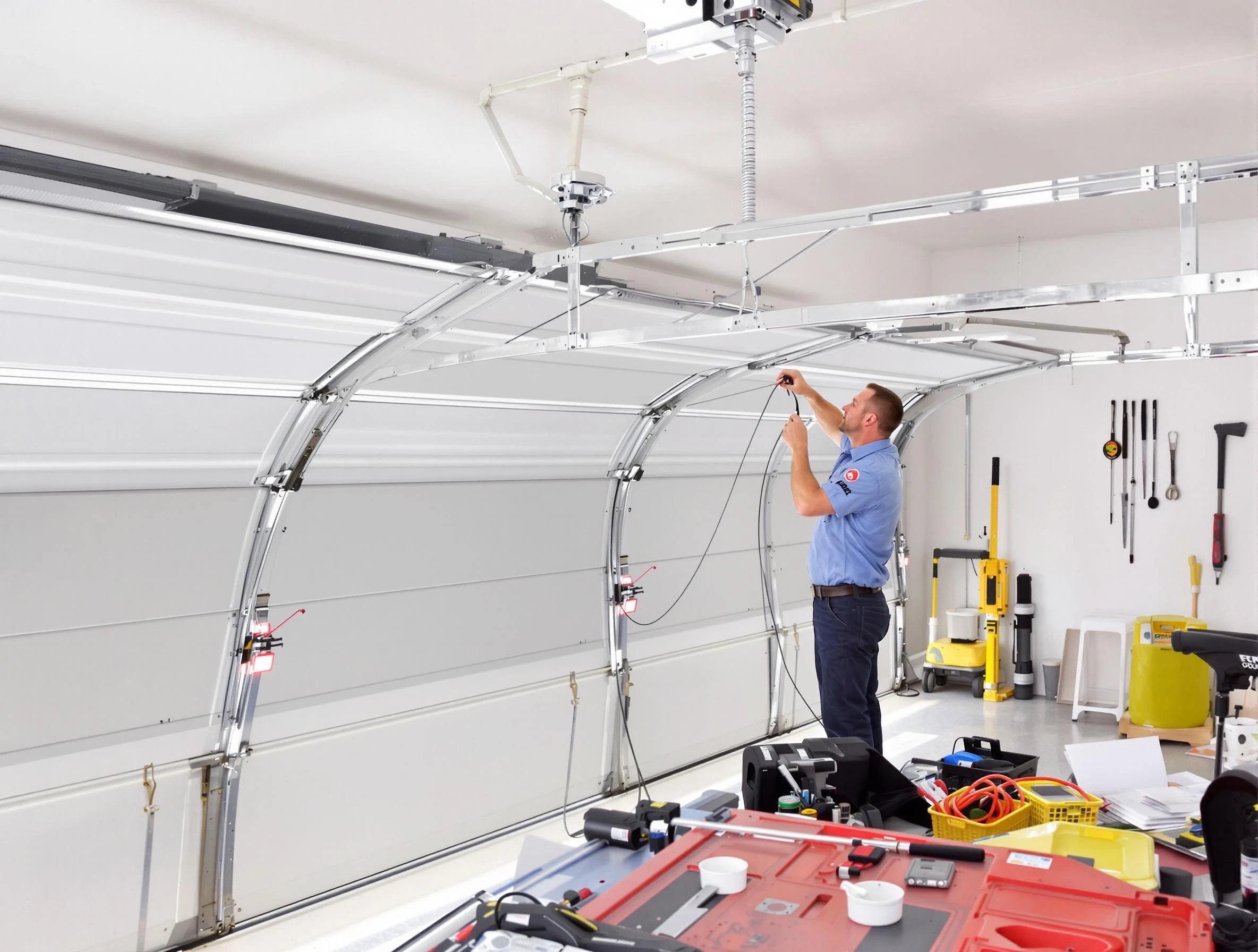 Garage door cable repair service by East Point Garage Door Repair in East Point