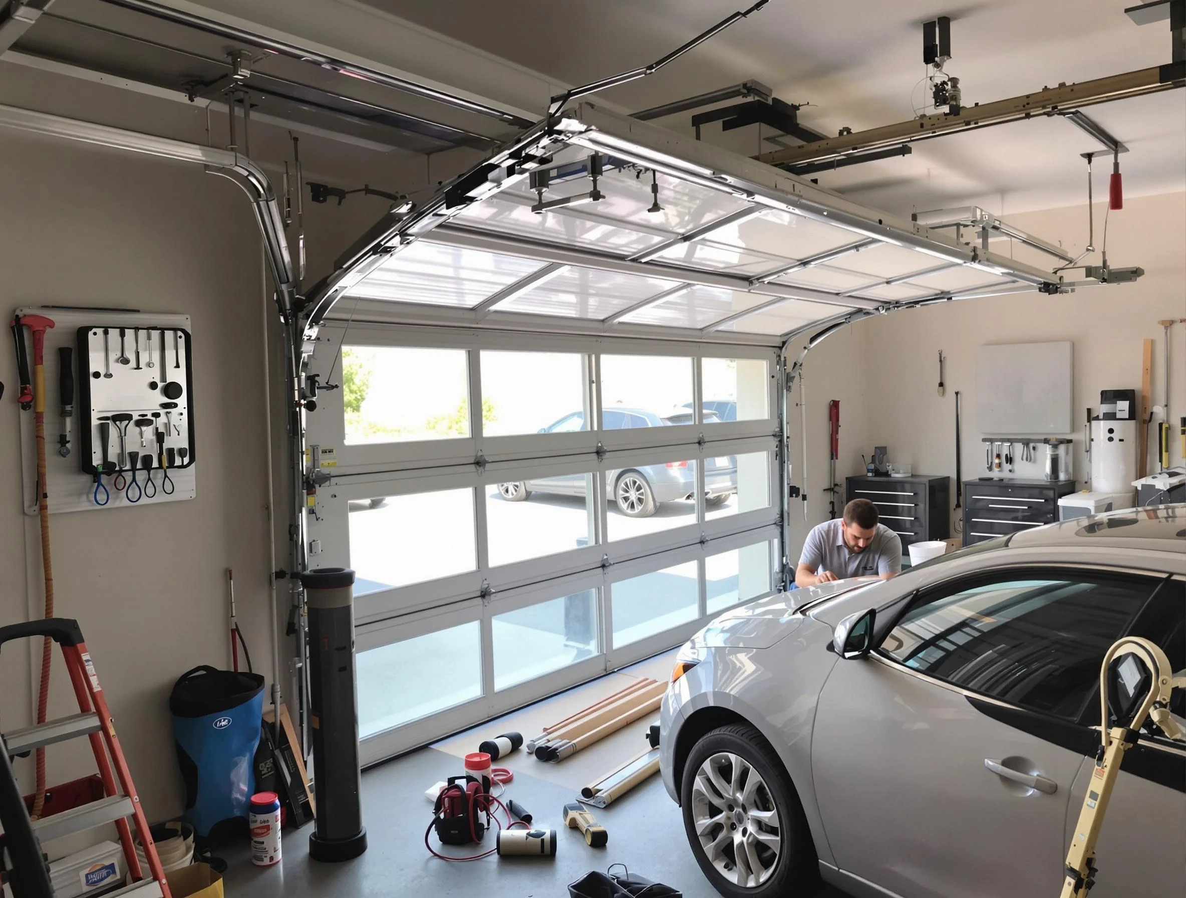 Garage door noise reduction service by East Point Garage Door Repair in East Point